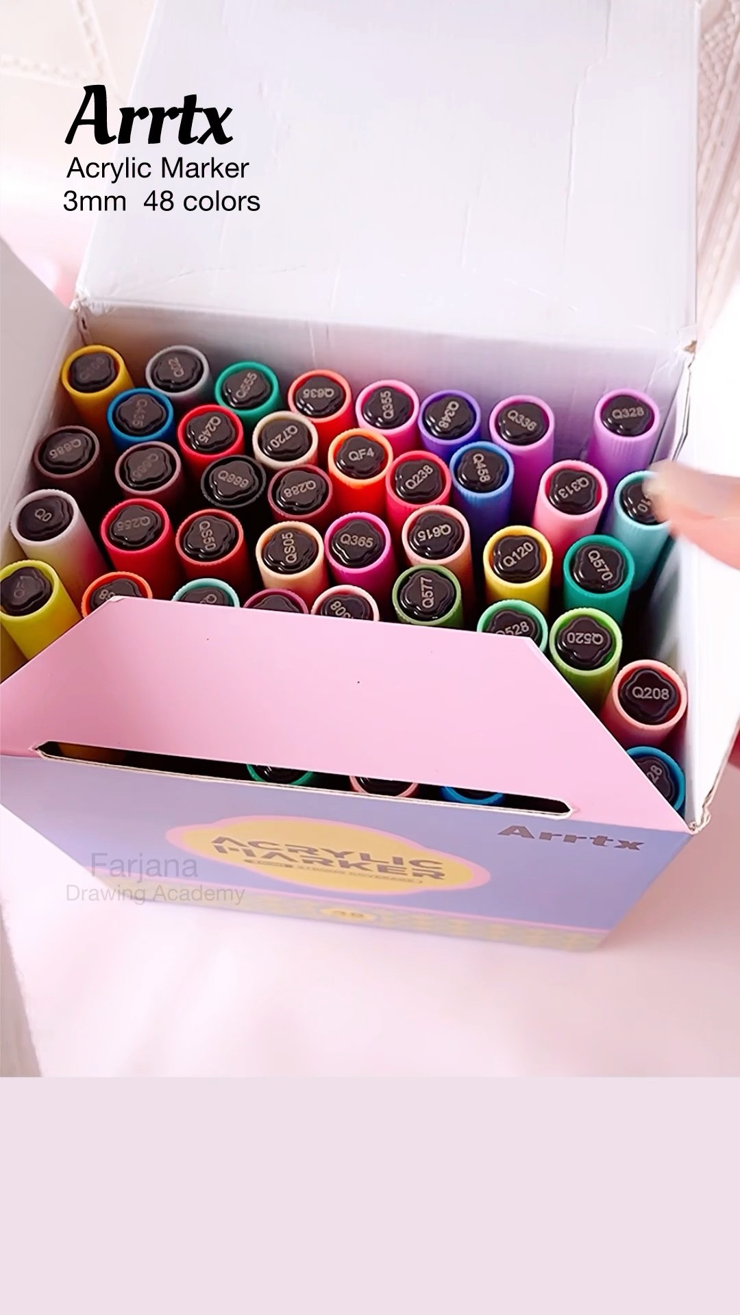 Best Acrylic Marker. Arrtx 48 colors #painting #art #satisfying