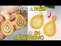 COMO HACER ARETES TEJIDOS CON MOSTACILLA PASO A PASO / BISUTERIA / PASO A PASO