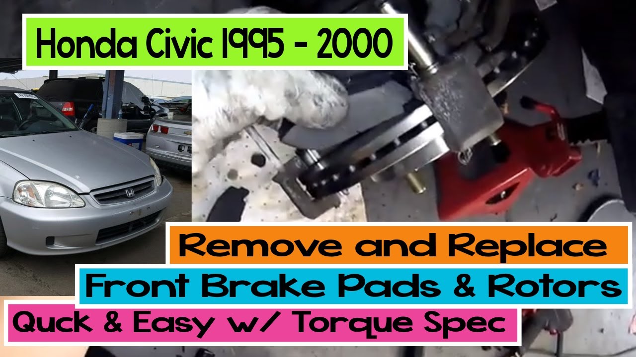 ⫷ Honda │ Civic │ 1995 - 2000 │ A Perfect BJ. Front Brake Pads & Rotors