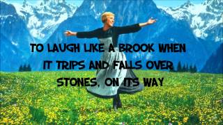 Video thumbnail of "The Sound of music- Hills are Alive - Lyrics - HD"