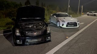 2023 Nissan GT-R SiR Hybrid Turbos E85 vs Built 2012 Cadillac CTS-V Kong 2.65 Supercharger E85