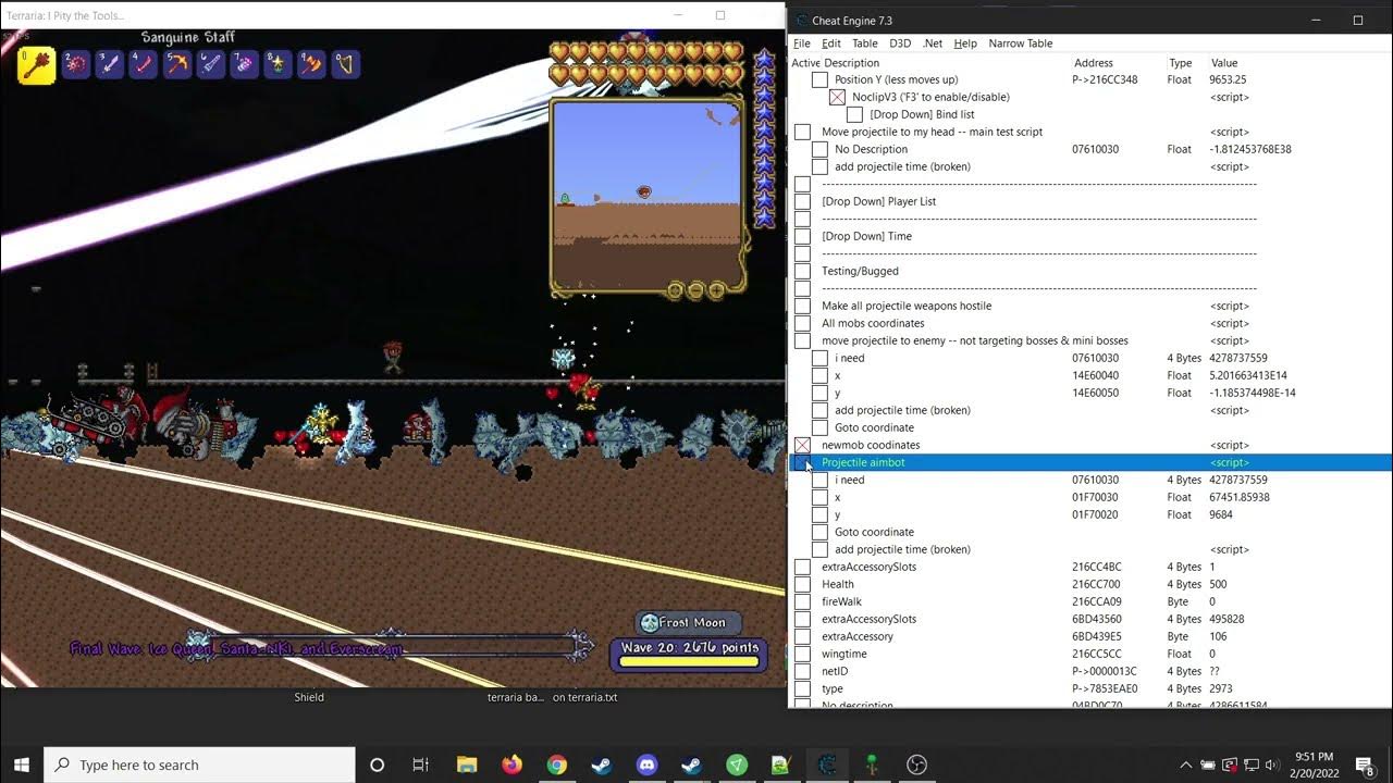 Terraria Cheat Engine 1.4.3.2+ Aimbot YouTube