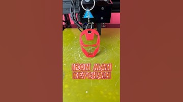 3D Printing An Ironman Keychain!