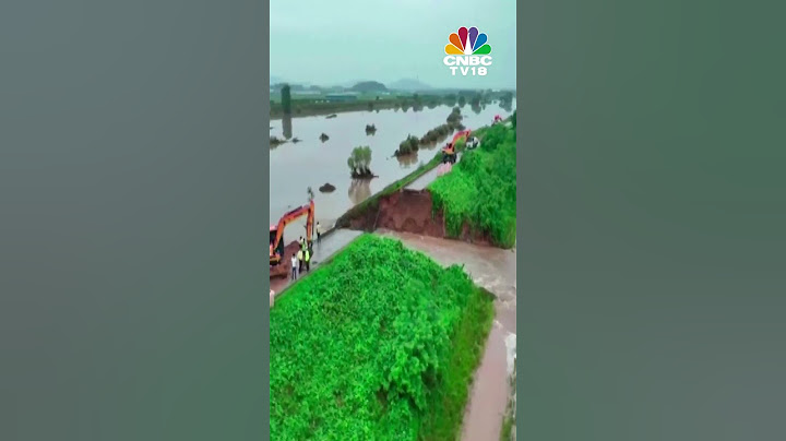 Watch: Drone Captures River Bank Collapse In South Korea | #shorts | CNBC TV18