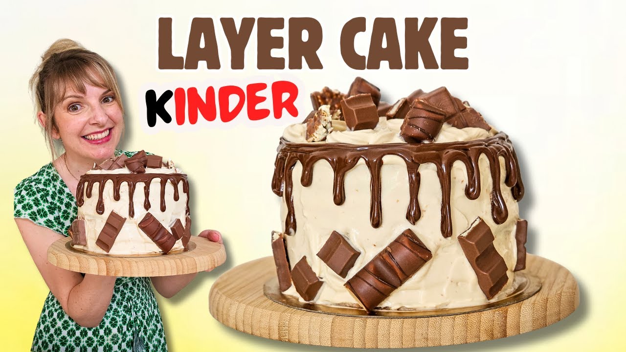 Mon 1er Layer Cake au Kinder🎂 UN RÉGAL !! 😋