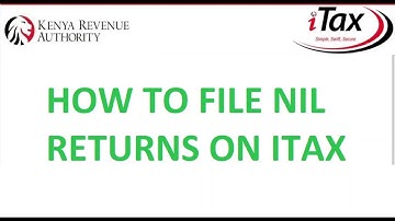 How to file a Nil Return on KRA iTax