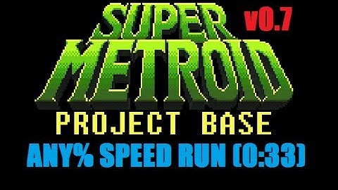 (OBSOLETED) Super Metroid Project Base v0.7 Speed Run (0:33)