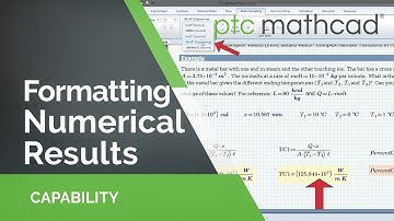 Formatting Numerical Results in Mathcad Prime