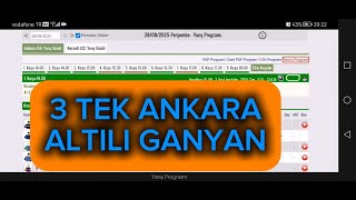 28 Ağustos 2025 Perşembe Ankara At Yarışı Tahminleri Ankara Altılı Ganyan Tahminleri Oğulcan K.