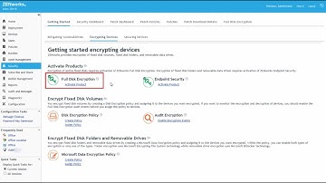 ZENworks Security - Encrypt Fixed Disk Volumes
