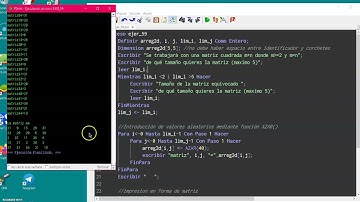 Ejercicio 59. 2do algoritmo de arreglos bidimensionales, inserción de números aleatorios del 0 al 39