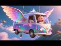 Flying Vans and Baby Laughs 🚐😂 Fun Kids Song | Adventure Vehicle Cartoon