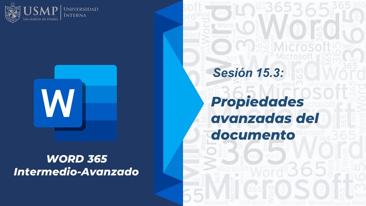 Word 365 (I): Sesión 15.3 - Propiedades avanzadas del documento