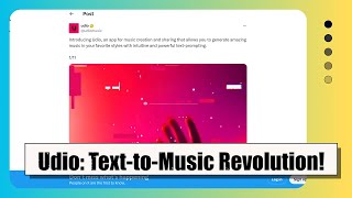 Udio: Create Music in Your Favorite Styles with Just a Text Prompt | AIGenerated Music Revolution