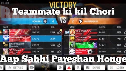 your teammates is kill chor ?? 😡😡 free fire CS rank push gameplay 2023