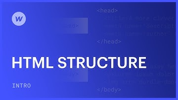 HTML structure - Web design tutorial