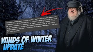 Winds of Winter UPDATE - Finished by next year