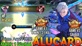 Aggressive Carry Alucard Double MVP Gameplay - Top 1 Global Alucard by Prime ArzzY神風 - Mobile Legend