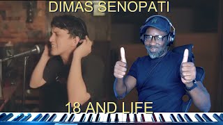 Dimas Senopati - 18 and Life (Skid Row Acoustic Cover) - First Time (Reaction)