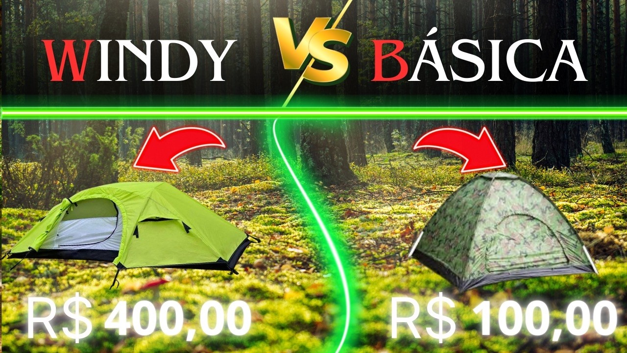 DESAFIO DE BARRACAS: Windy Lite vs Barraca Simples - Qual é a Melhor ...