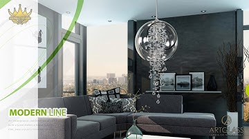 Đèn pha lê - Đèn pha lê tiệp khắc - Artglass - Mordern Line