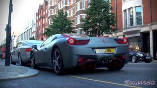 Matte grey ferrari 458 italia with red ...