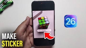 iOS 26 : How To Make Stickers On iPhone