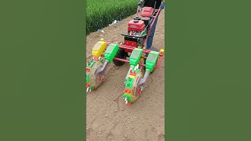 Double row seeder, efficient seeding #agricultural #planter