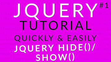 🔴  jQuery Tutorial 1 ||  jQuery Effects - Hide and Show || Ujjwal Technical Tips