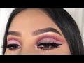 Berry Mauve Glitter Cut Crease | Jocy Reyes