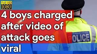 Five boys charged after video of attack goes viral