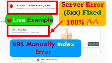 How to fix Google Search Console Server Error(5xx)100% | Index Error Problem Fix(2021)|Live Example