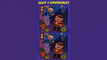 Find the differences #288: Can You Spot All 3 !? (A Bit Tricky) #spotthedifference #shorts