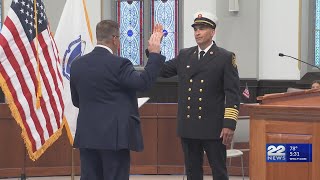 Matthew Cross sworn in as new Chicopee Fire Chief