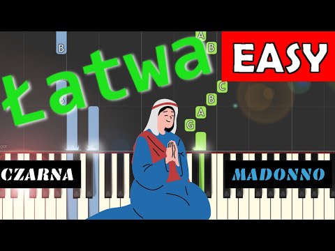 🎹 Czarna Madonno (Jest zakątek na tej ziemi) - Piano Tutorial (łatwa wersja) 🎵 NUTY W OPISIE 🎼