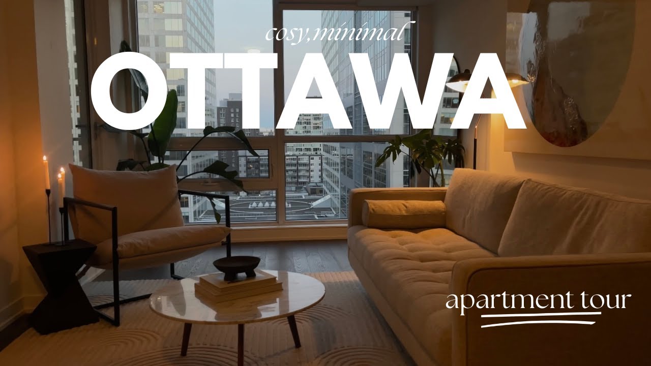 MINIMALIST APARTMENT TOUR | 1 Bed, 1 bath + Den |  | Ottawa, Canada 🇨🇦