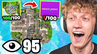 I Got 100 Players To Land At Greasy Grove In Og Fortnite Unreal Tournament