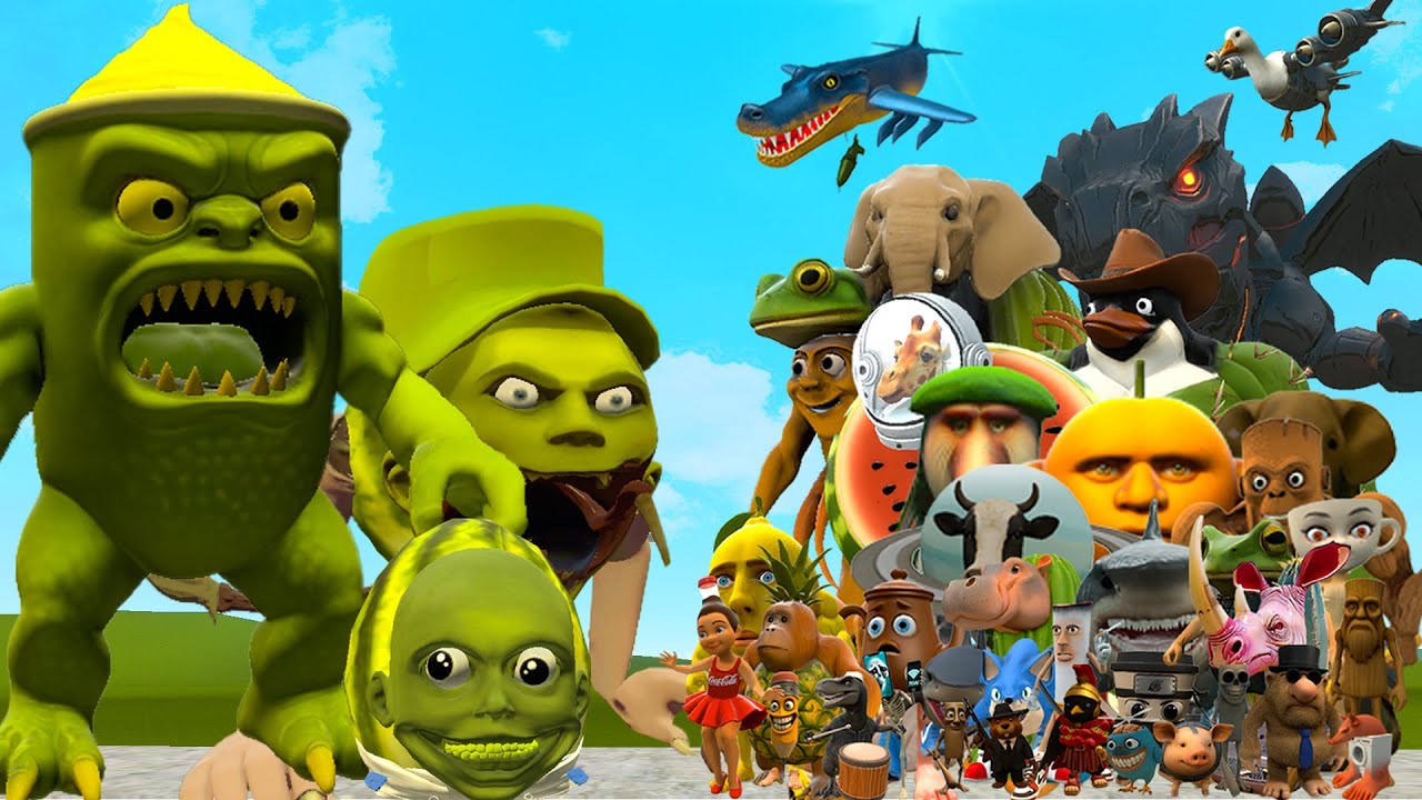 NEW MATCHAAAA LATTE AND LIN GANG MELON VS ALL ITALIAN AI BRAINROT MEMES In Garry's Mod!