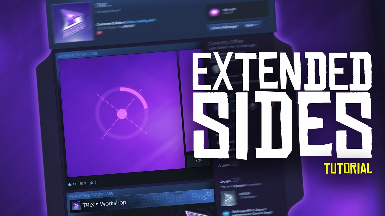 Wide/Extended Steam Profile Sides Tutorial (Zup! 3 Background) 