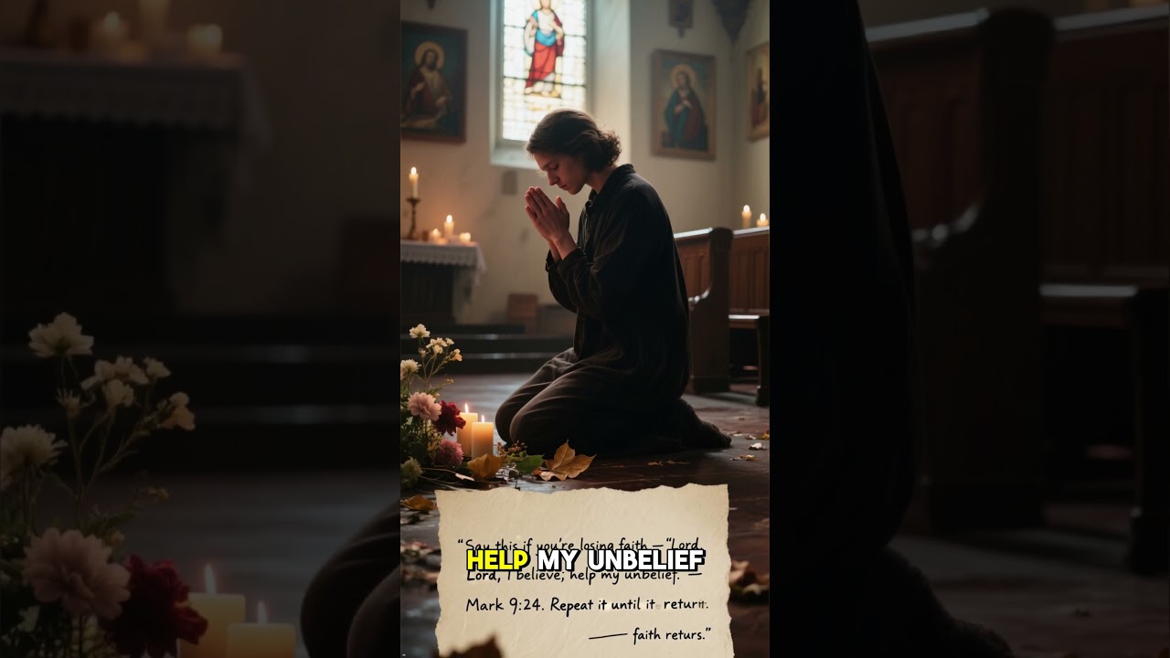 Скажи это, если теряешь веру.