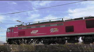 ﾚｯﾄﾞｻﾝﾀﾞｰEF510-10牽引高速貨物【4K】3093ﾚ福岡→新潟