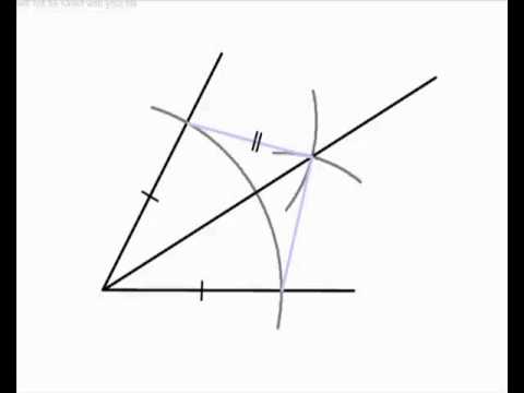 Video: Bij het in tweeën delen van een hoek moet de liniaal worden gebruikt?