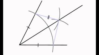 Angle Bisectors 1  Bisecting an Angle with ruler and compasses only