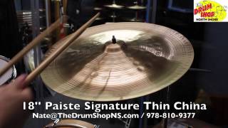 Paiste Signature Thin China 18'' - The Drum Shop North Shore