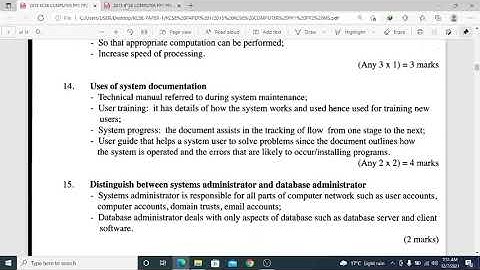 KCSE 2015   Computer Studies Paper 1 Revision   Marking Scheme   Explanation