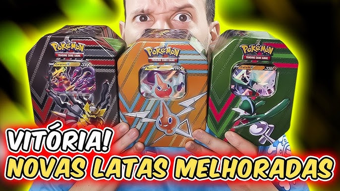 Lata Evoluções de Eevee Herois Espeon V Pokemon TCG Original Copag