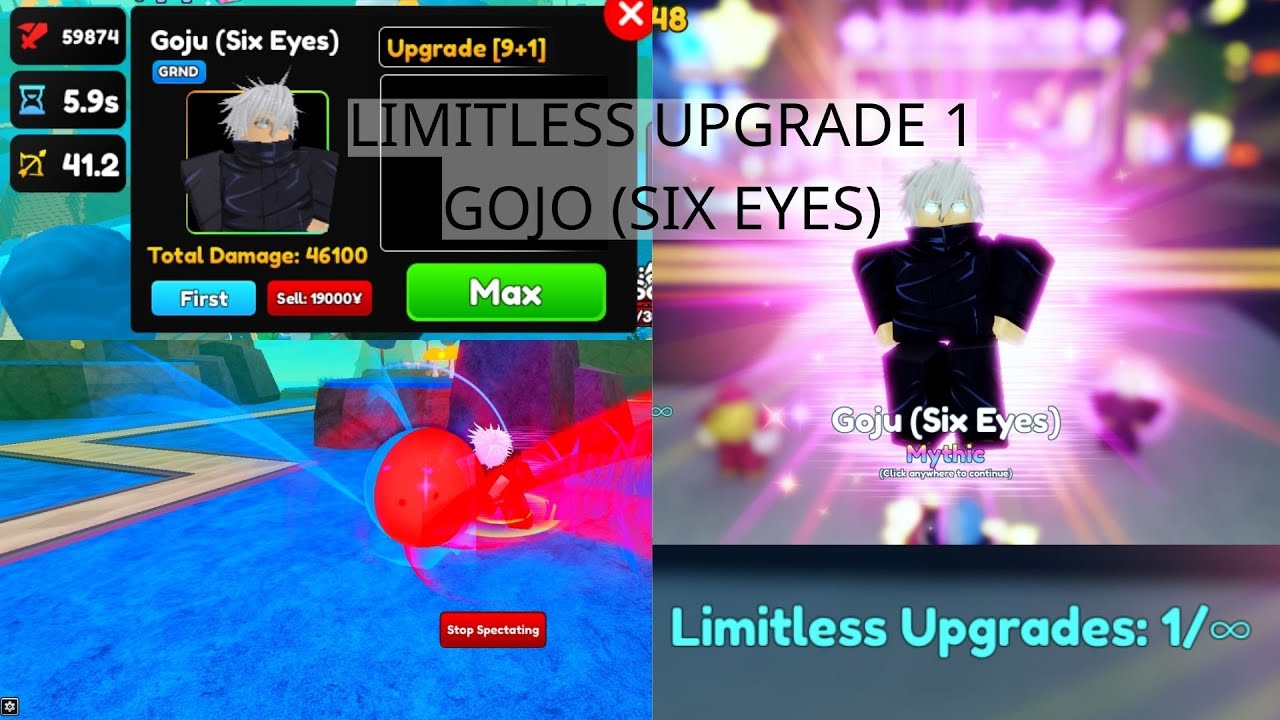 UPGRADE LIMITLESS X1 GOJU (SIX EYES) EVOLVED SHOWCASE! ANIME ADVENTURES! 