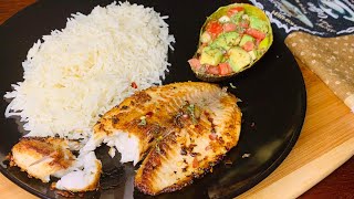 سمك_فيليه - طريقة صحية لعمل السمك الفيليه بدون فرن - لعشاق الاكل الصحي - وصفه سهلة وسريعة