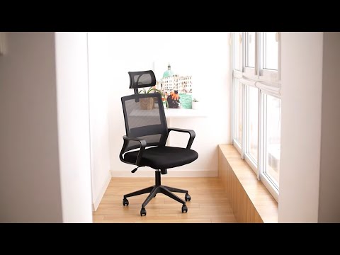 Крісло офісне на колесах Bonro Бонро B-8330 (41000011), видео 1