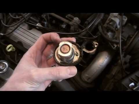 Engine Coolant Thermostat replacement 3800 V6 engine - Pontiac Bonneville P0128 OBD II Code repair